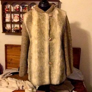 Vintage Dubrowski & Perlbinder Knit Fur Coat